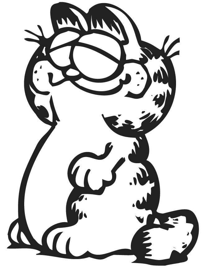 Garfield Coloring Pages and Book | Unique Coloring Pages