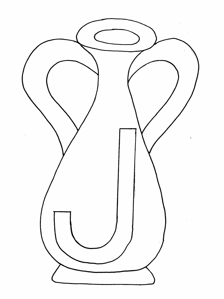 J Is For Coloring Page