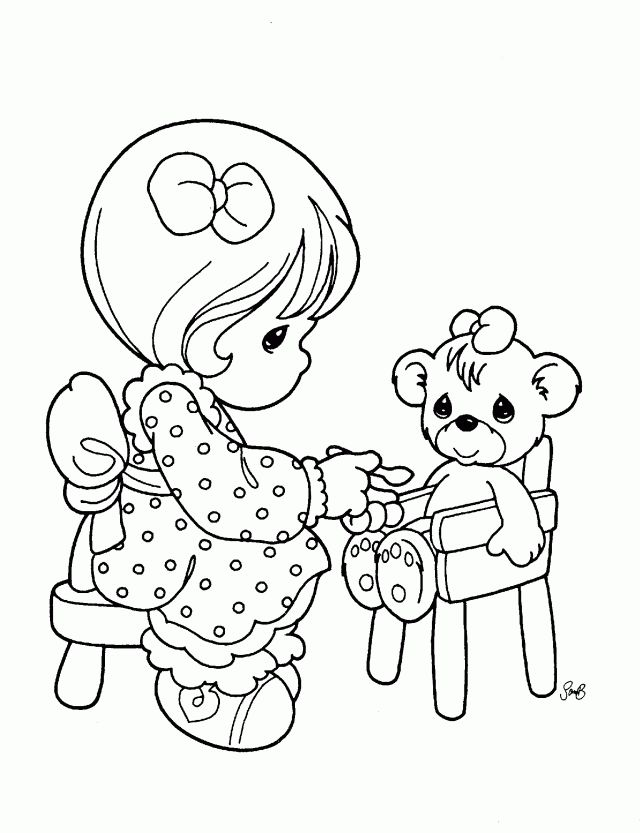 Wedding Coloring Pages Free Free Printable Precious Moments