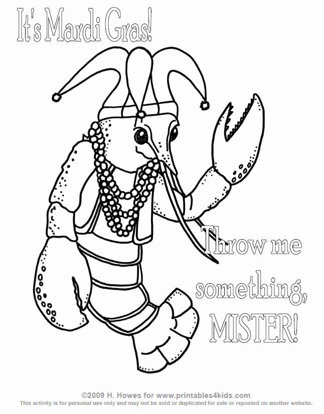 Coloring Pages Mardi Gras | Free Printable Coloring Pages