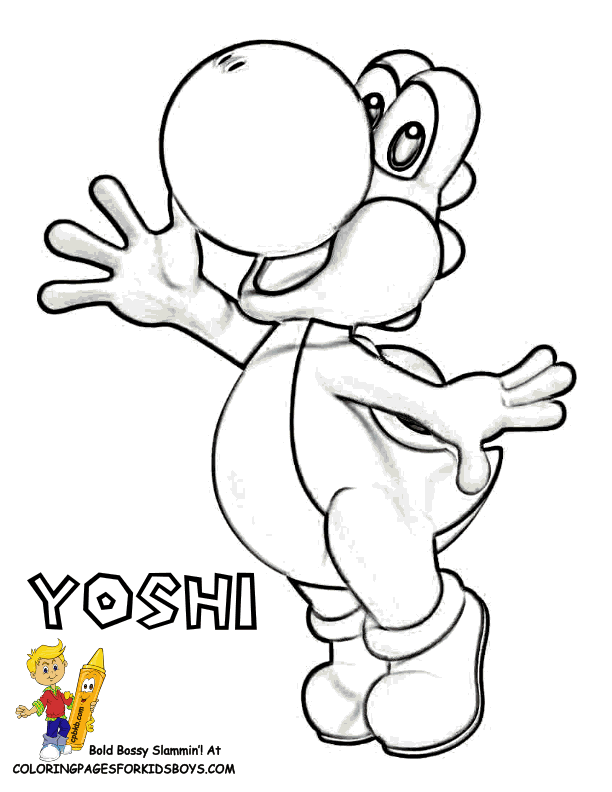 Printable Picture Of Yoshi  Designer