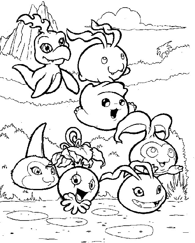 Digimon| Coloring Pages for Kids- Free Coloring Sheets to print