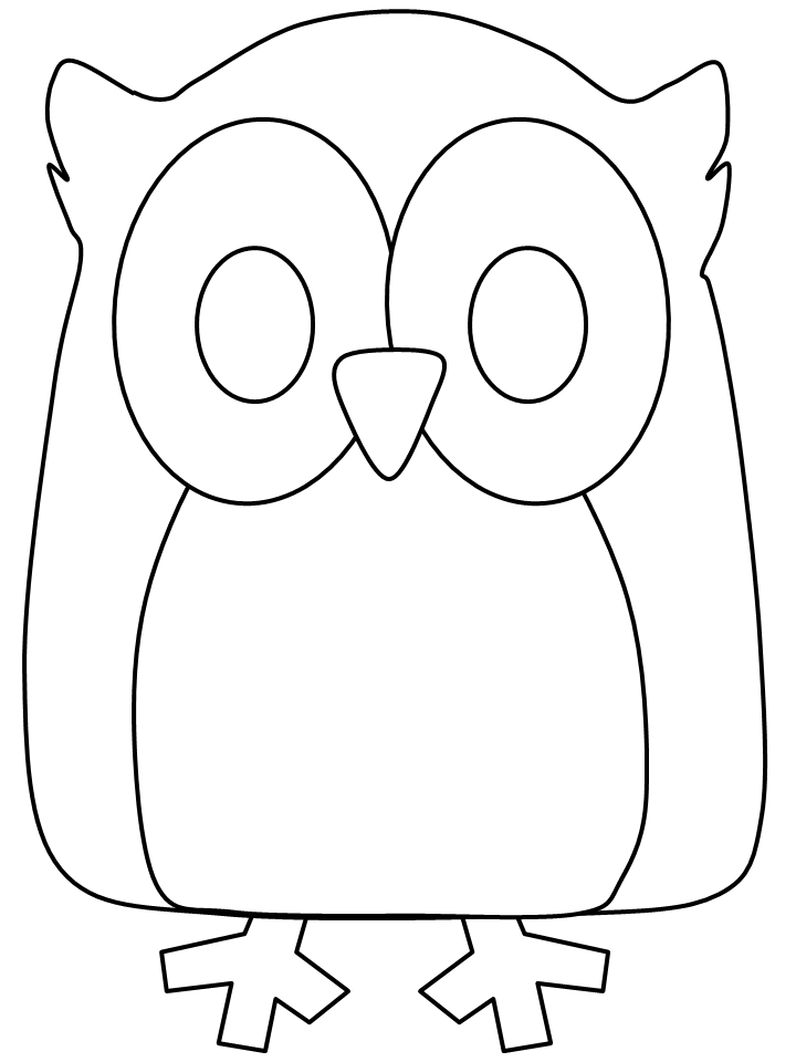 Cartoon Owl Coloring Pages | Animal Coloring Pages | Kids Coloring