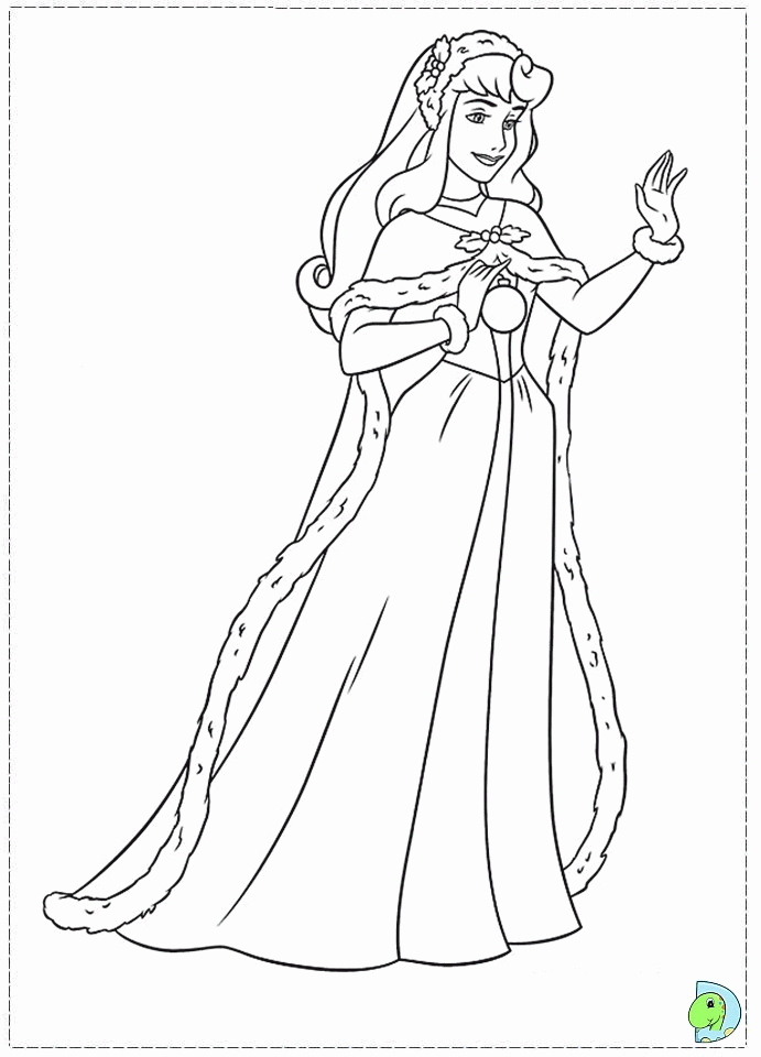 Free Christmas Princess Coloring Pages, Download Free Christmas