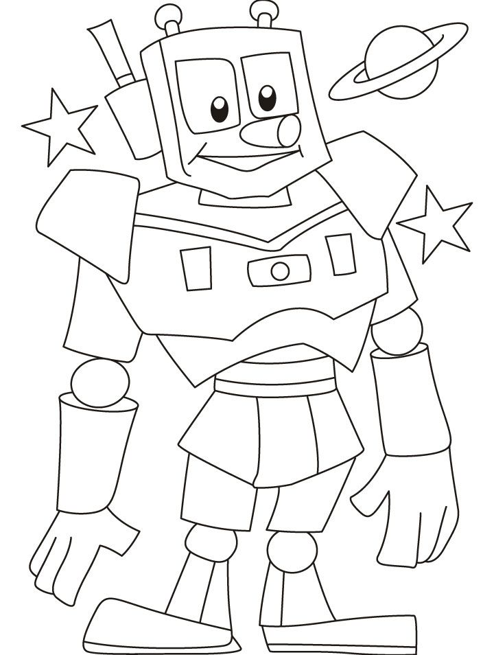 Robot Coloring Pages and Book | Unique Coloring Pages