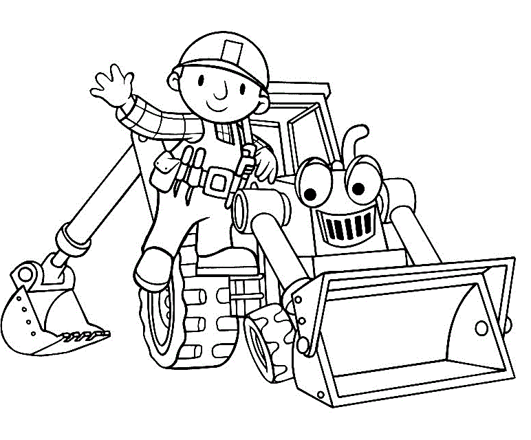 Printable Bob The Builder| Coloring Pages for Kids | Free coloring