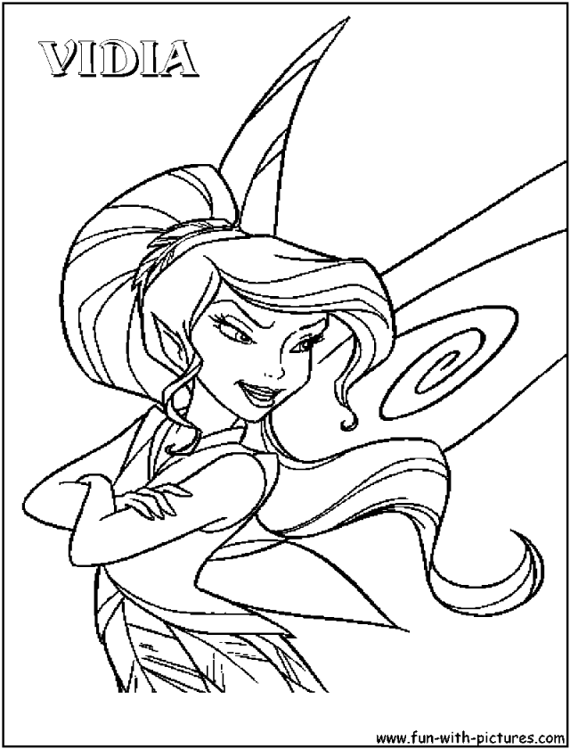 Cartoons Coloring Pages Disney Fairies Coloring Page