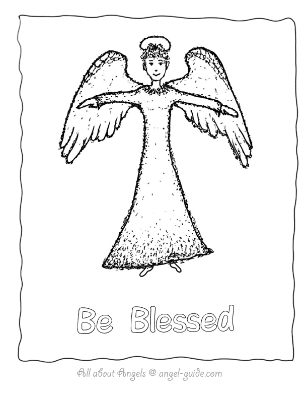 Angel Coloring Pages,Beautiful Angel Printables, Angel Templates