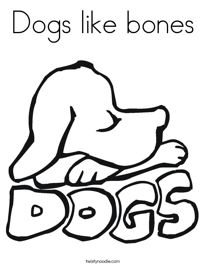 Bone Coloring Page Dogs Party Bone Coloring Page Dog Coloring Page