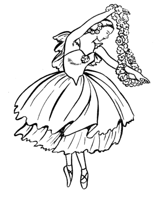 Ballerina Coloring Pages Free | Free Printable Coloring Pages