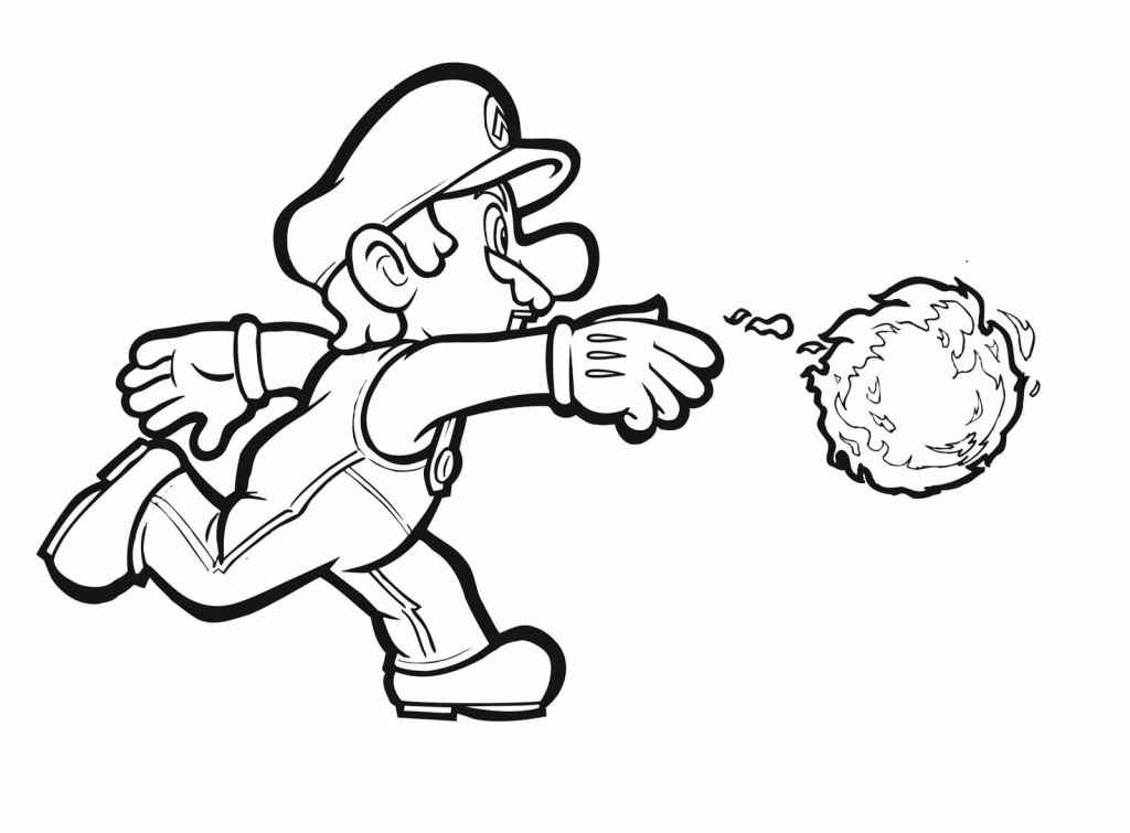Paper Mario Coloring Pages To Print 