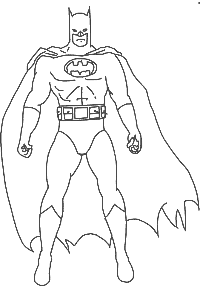 Free Batman Cartoon Coloring Pages, Download Free Batman Cartoon