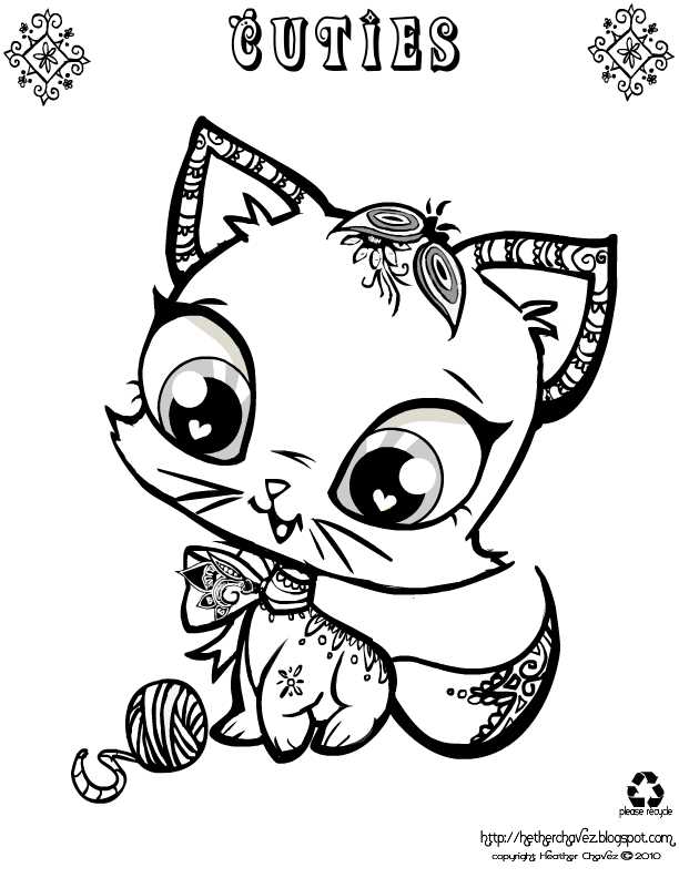 heather coloring pages