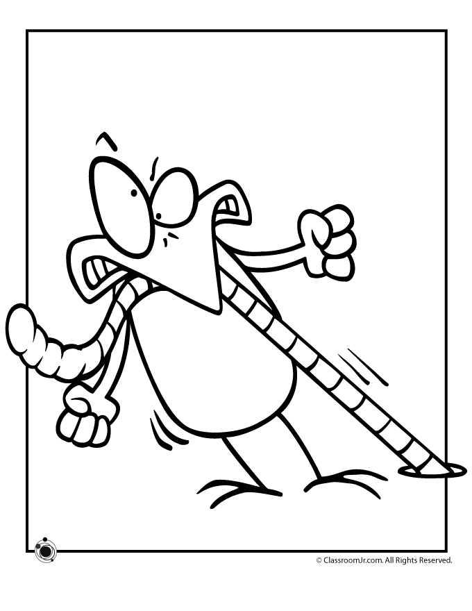 Worms Colouring Pages