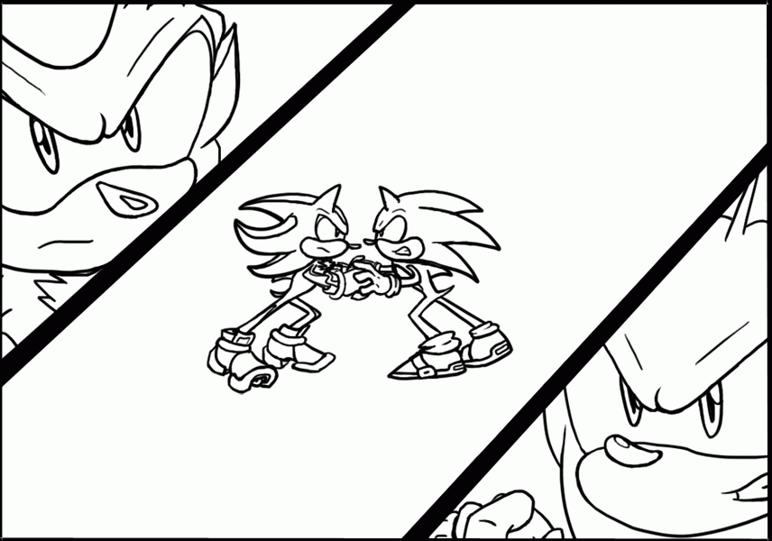 Sonic Coloring Pages - Clip Art Library