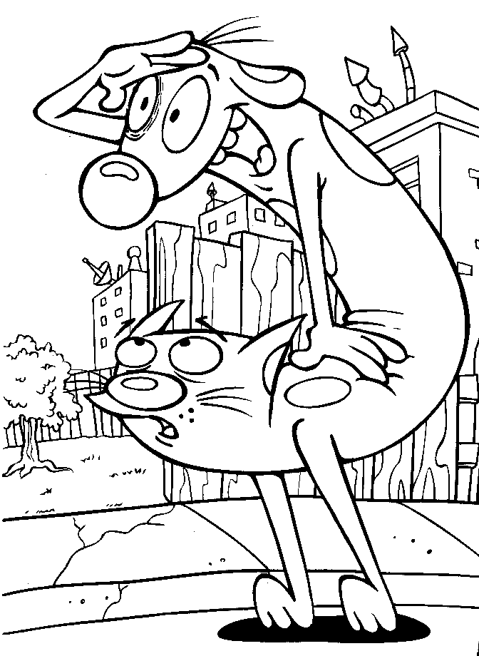 Search Results Cat And Dog Coloring Pages