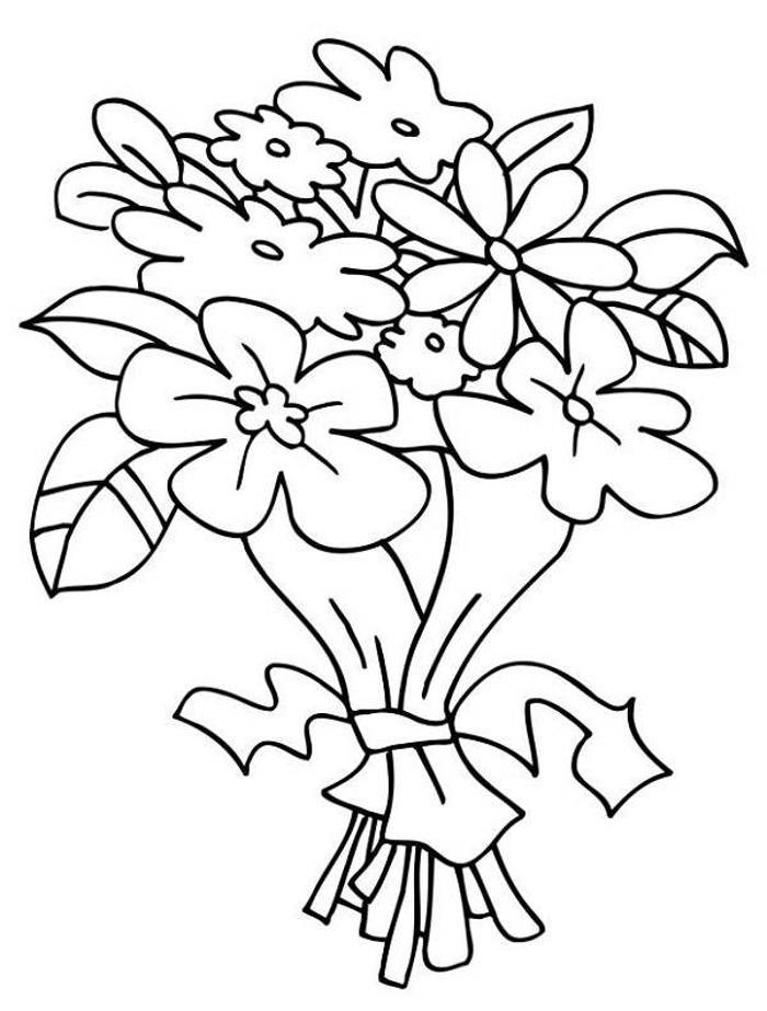 Bouquet of flowers coloring pages | Free Reference Images