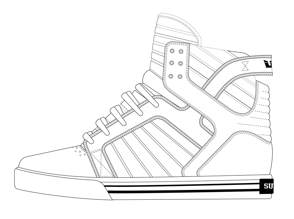 Sneaker Drawing Yeezy Clip Art Library