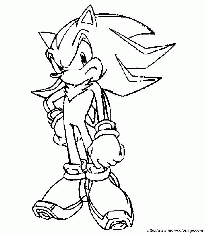 Shadow The Hedgehog Coloring Pages To Print.