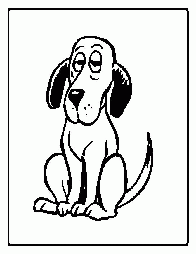 Dog Coloring Page 