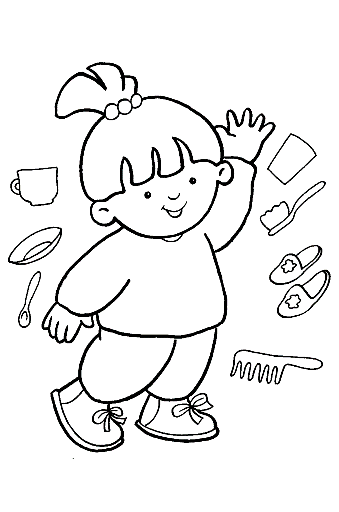 body coloring pages for preschoolers