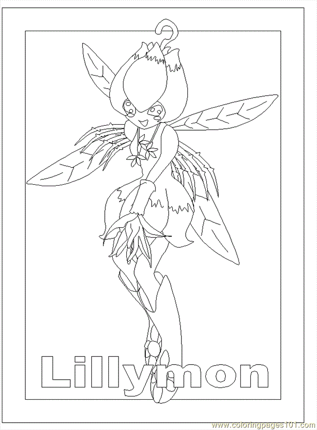 Coloring Pages Digimon Coloring Page (Cartoons  Digimon