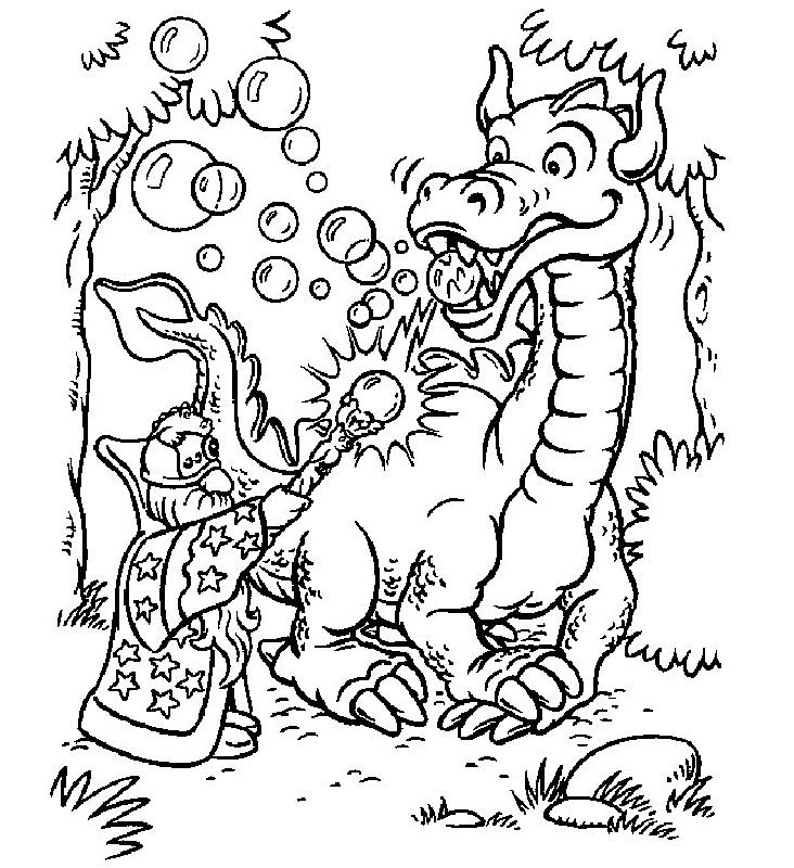Dragons Coloring Page | Free Printable Coloring Pages