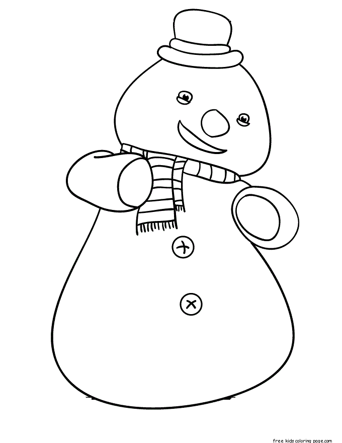 Printable Chilly the Snowman Doc McStuffins Coloring Pages| free printable