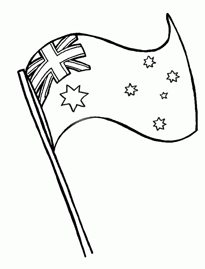 australia day flag drawing Clip Art Library