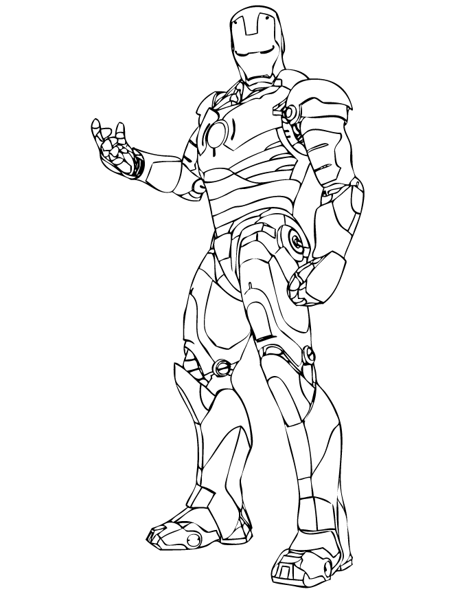 Free Printable Iron Man Coloring Pages 