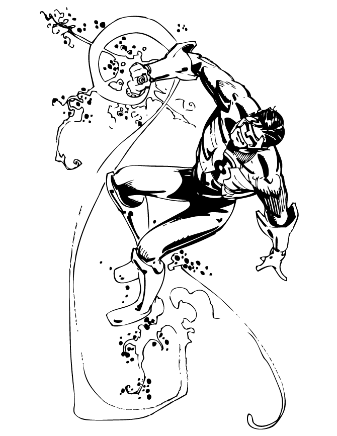 dc comic book pages Colouring Pages