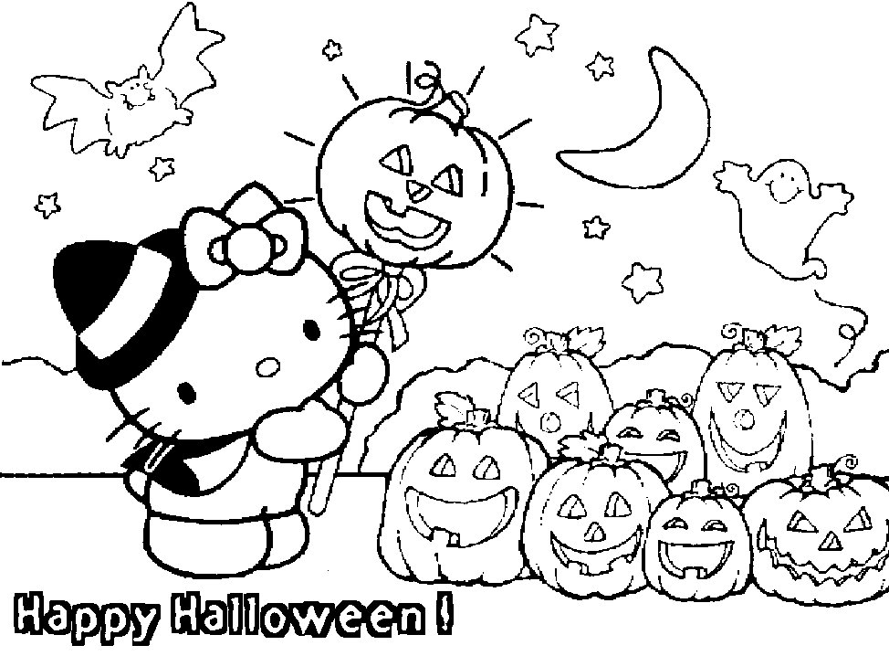 Childkids Coloring Pages Printable Hello Kitty