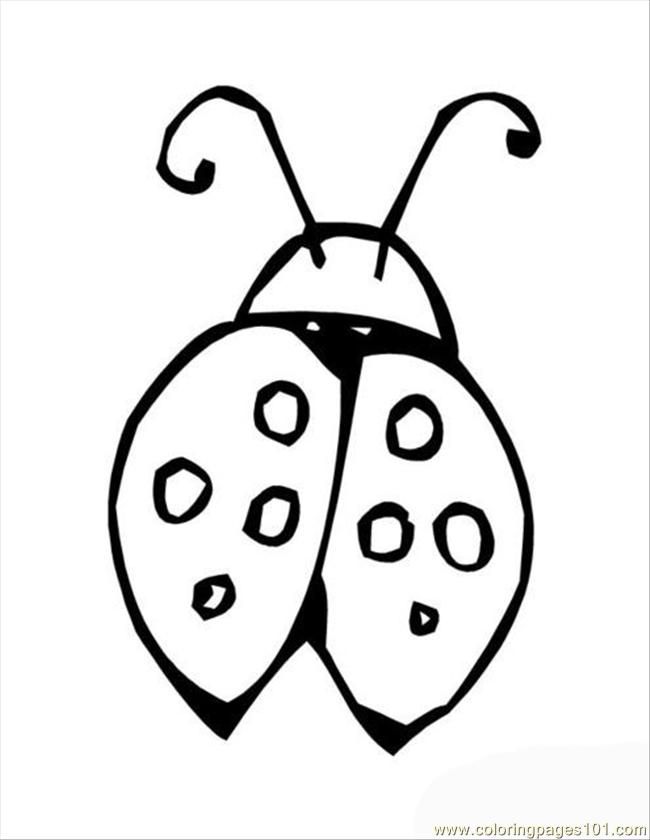 Coloring Pages Insects Lady Bug Shell (Animals  Insects)| free printable