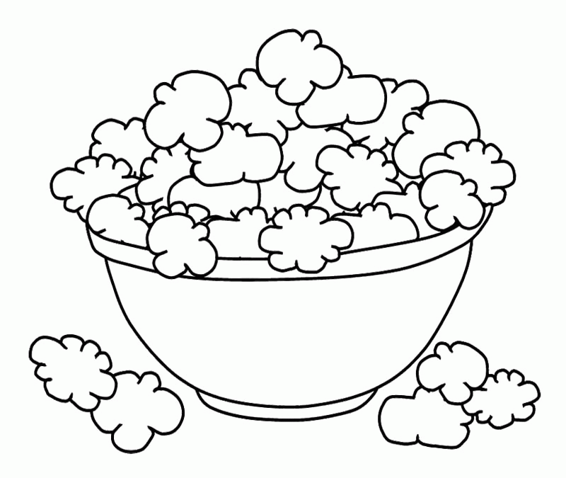 Popcorn Day Coloring Pages : Happy Popcorn Day Coloring Page Kids