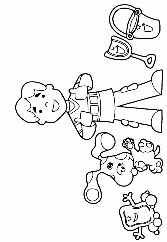 Blues Clues Coloring Book Printable  Peanuts Characters