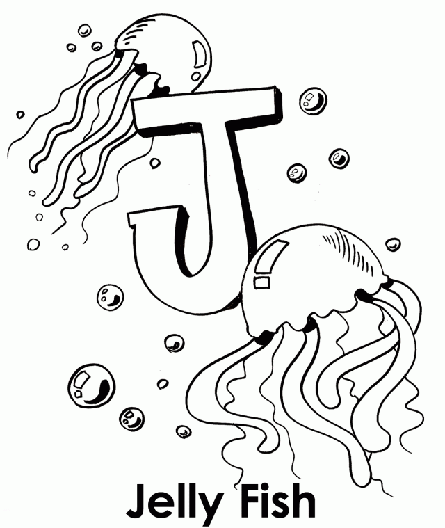 Jellyfish Coloring Pages Box Jellyfish Coloring Page