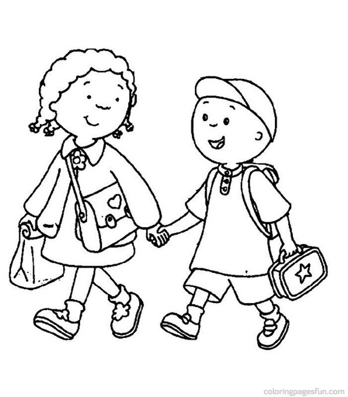 Back To School Coloring Page | Activities for preschoolers