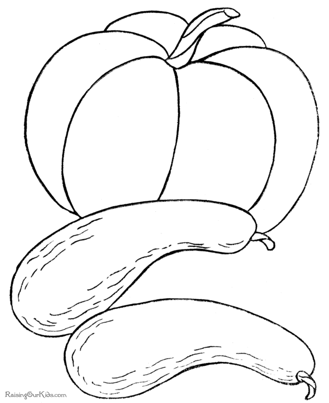 Printable Thanksgiving food coloring Page