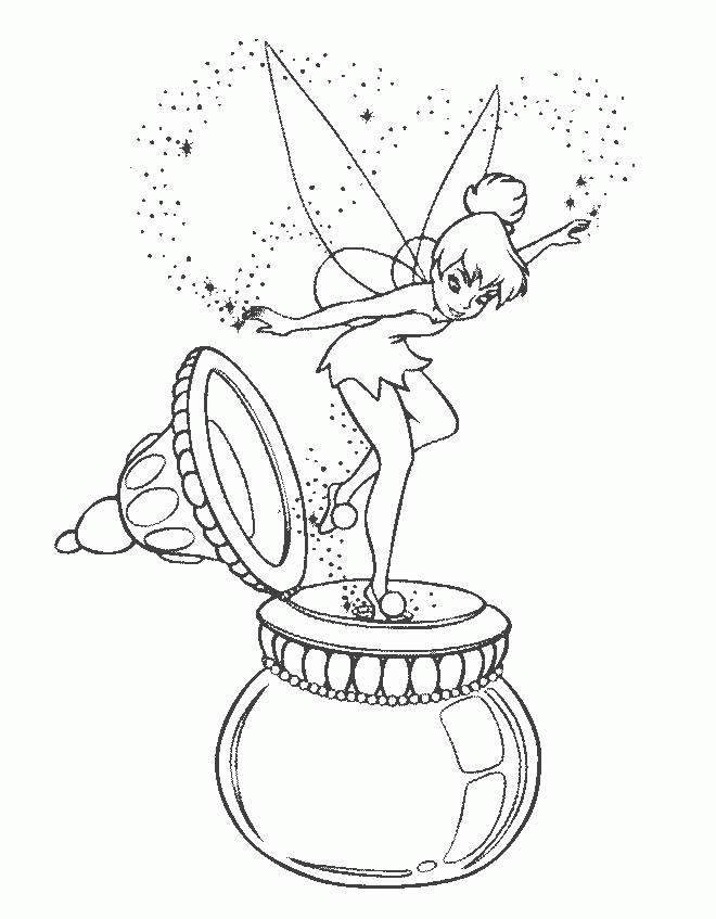Tinkerbell coloring pages, printable coloring pages of Tinkerbell