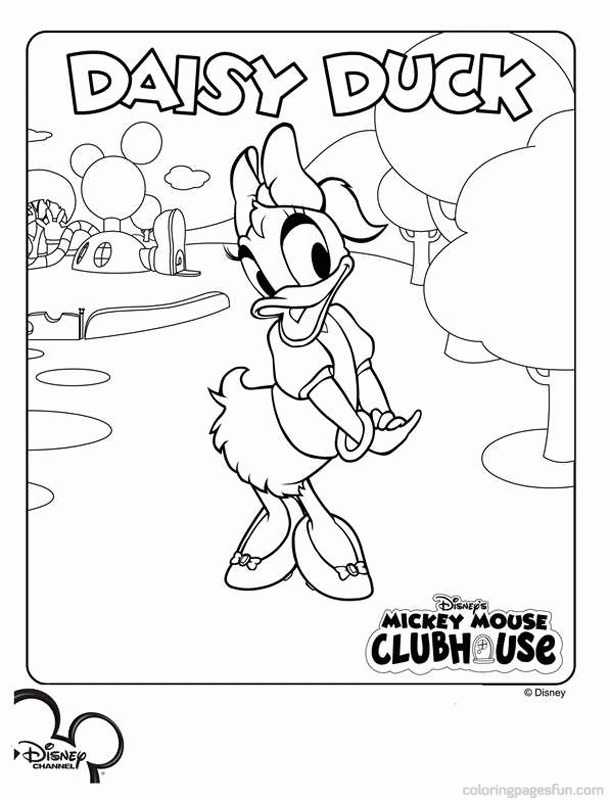 Mickey Mouse Clubhouse Free Printable Coloring Page