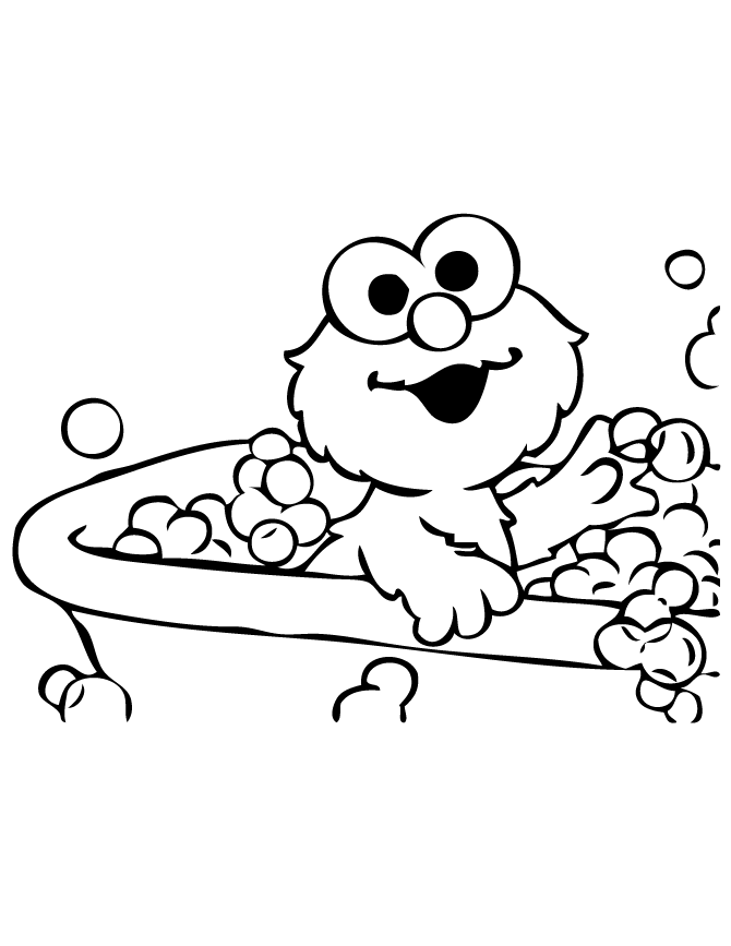 elmo and friends coloring pages