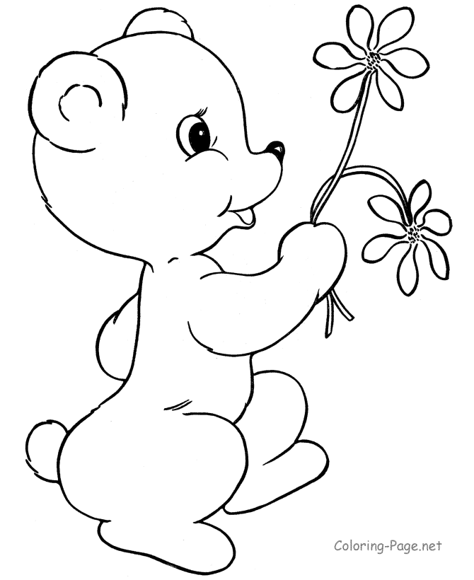 Mothers Day coloring page - Flowers for Mom