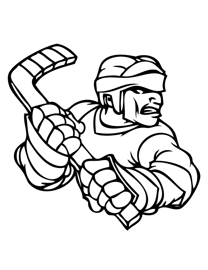 hockey player nhl Colouring Pages