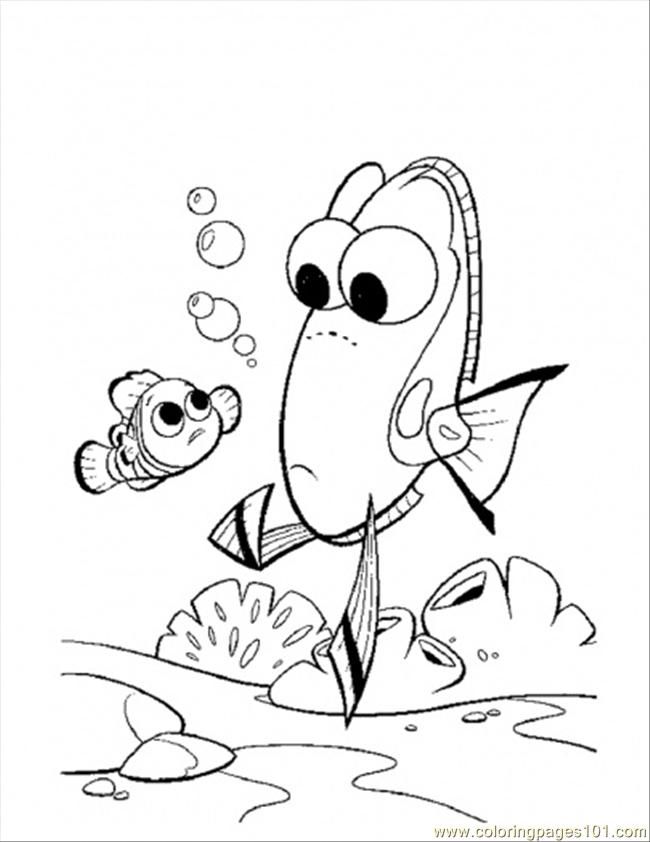 dory finding nemo Colouring Pages