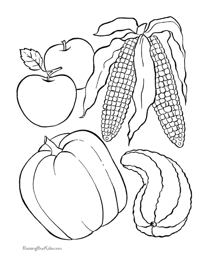 Mexican Food Coloring Page | Free Printable Coloring Pages