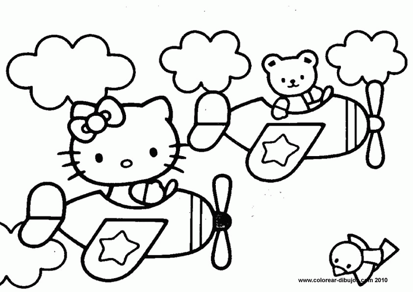 Hello kitty coloring pages Hello kitty printable coloring