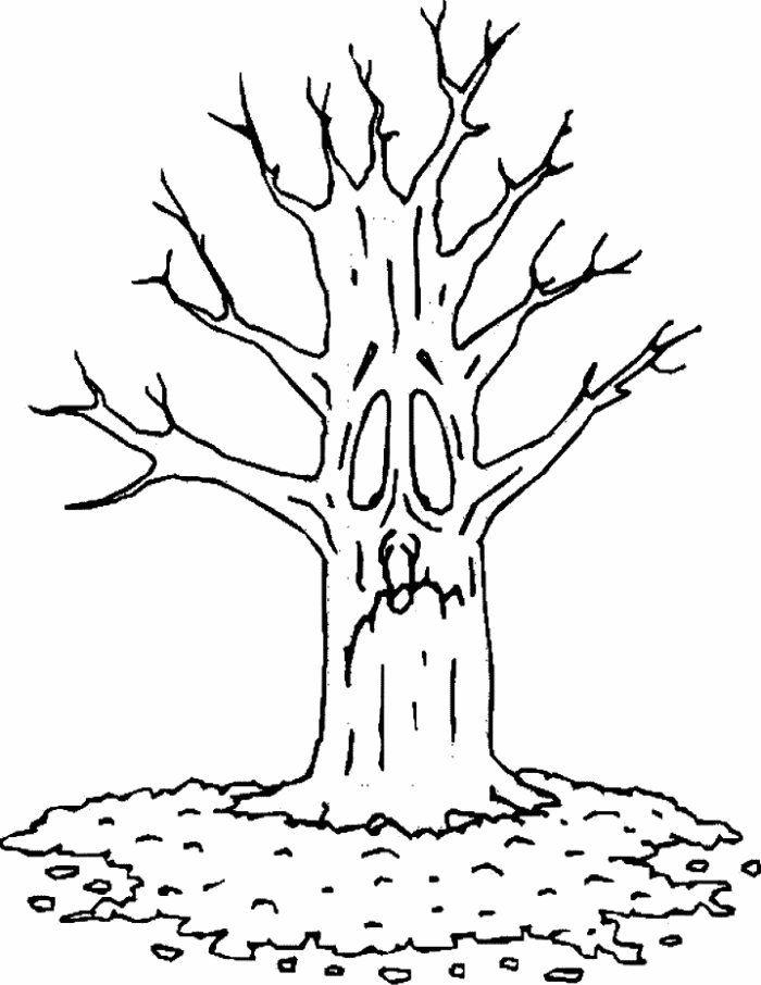 fall tree coloring page | Coloring Picture HD For Kids 