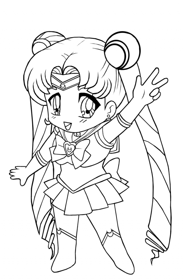 Chib Sailor Moon Coloring Solar System Coloring Pages
