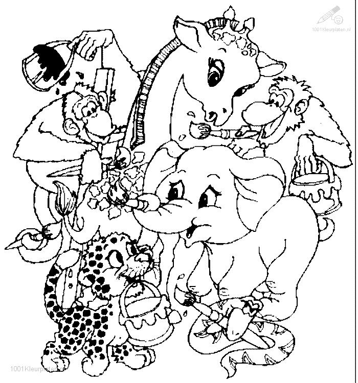 Zoo Animals Coloring Pages 