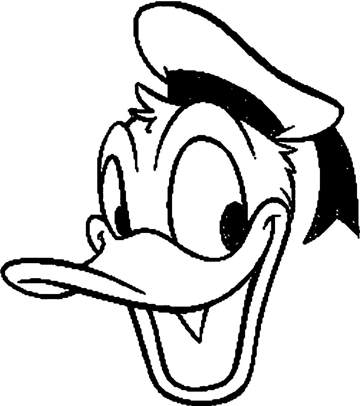 Donald Duck Coloring Page